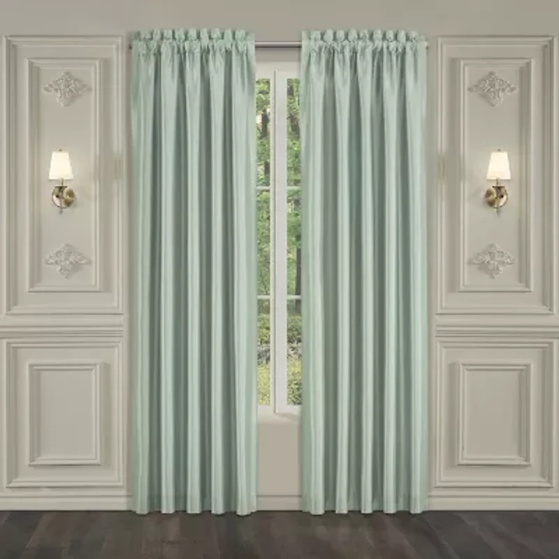 Royal Court Sring Garden Rod Pocket Light-Filtering Set of 2 Curtain Panel