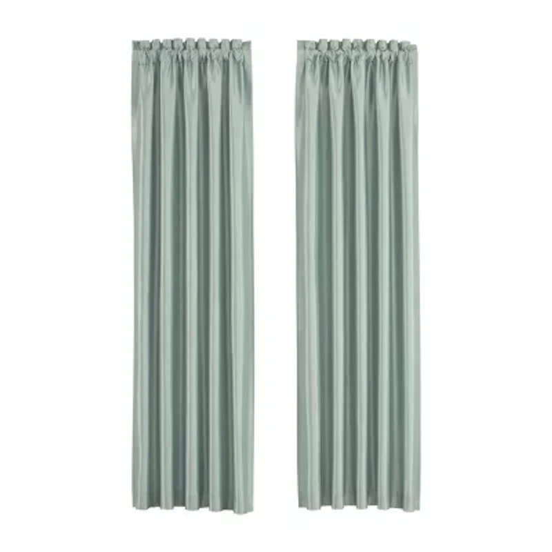Royal Court Sring Garden Rod Pocket Light-Filtering Set of 2 Curtain Panel