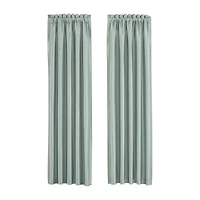 Royal Court Sring Garden Rod Pocket Light-Filtering Set of 2 Curtain Panel