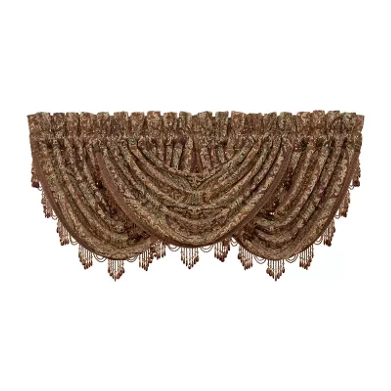 Queen Street Harvena Rod Pocket Waterfall Valance