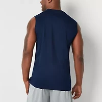 Xersion Cotton Mens Crew Neck Sleeveless Big and Tall Muscle T-Shirt
