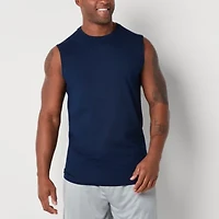 Xersion Cotton Mens Crew Neck Sleeveless Big and Tall Muscle T-Shirt
