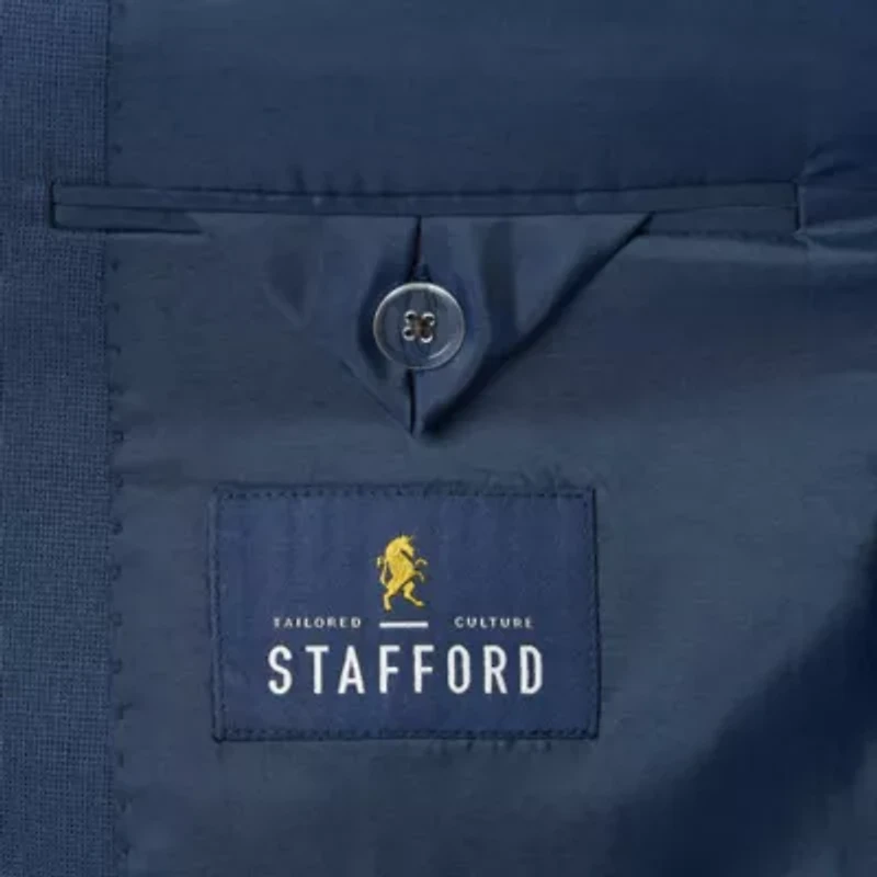 Stafford Birdseye Signature Coolmax All Season Mens Stretch Fabric Classic Fit Suit Jacket