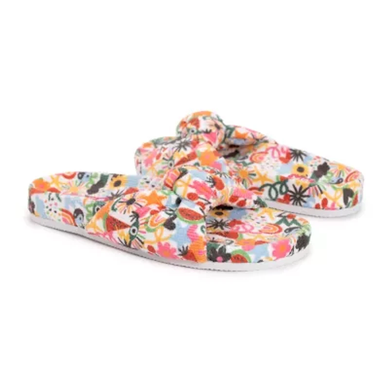 Muk Luks Womens Memory Foam Slip-On Slippers