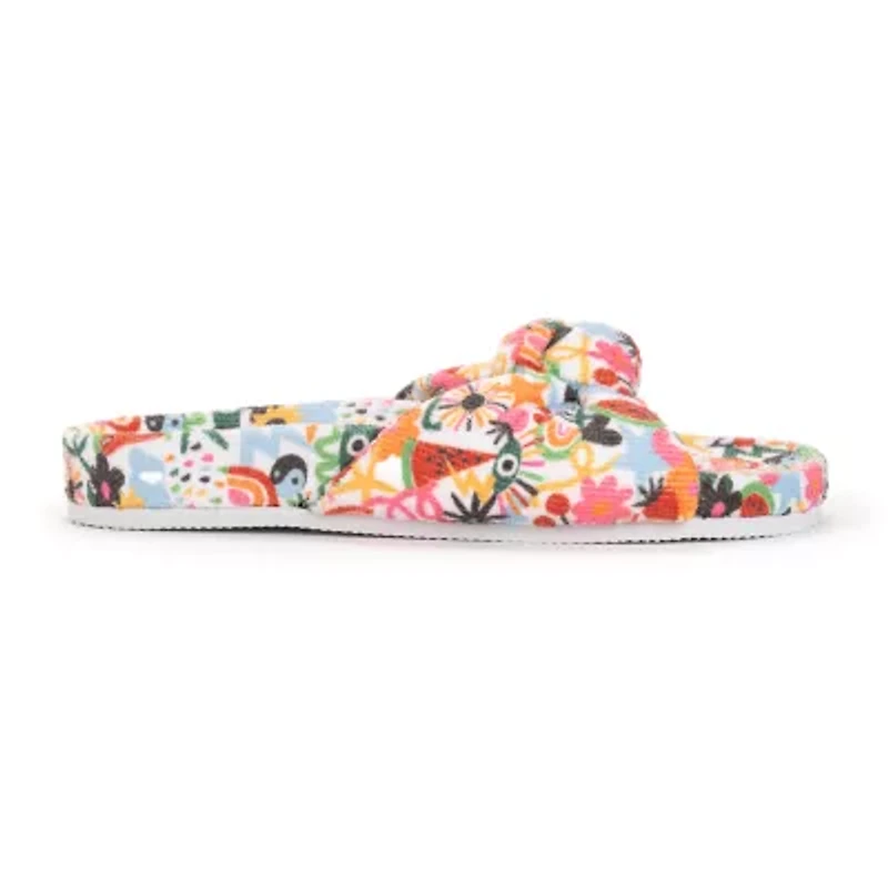 Muk Luks Womens Memory Foam Slip-On Slippers