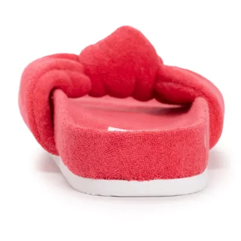 Muk Luks Womens Memory Foam Slip-On Slippers