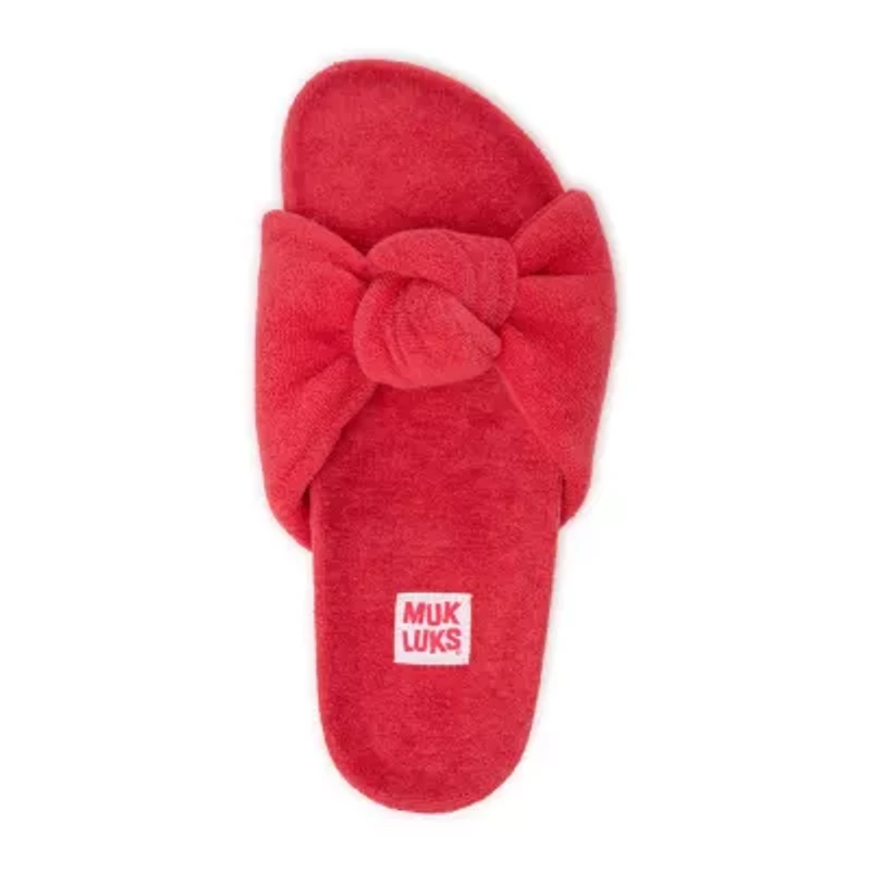 Muk Luks Womens Memory Foam Slip-On Slippers