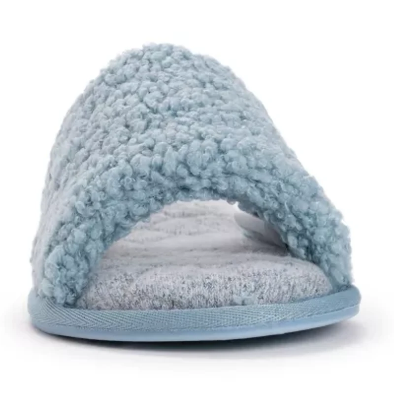 Muk Luks Sariah Slide Womens Memory Foam Slip-On Slippers