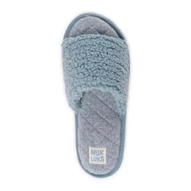 Muk Luks Sariah Slide Womens Memory Foam Slip-On Slippers