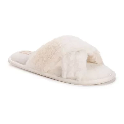 Muk Luks Womens Memory Foam Slip-On Slippers