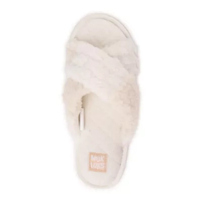 Muk Luks Womens Memory Foam Slip-On Slippers