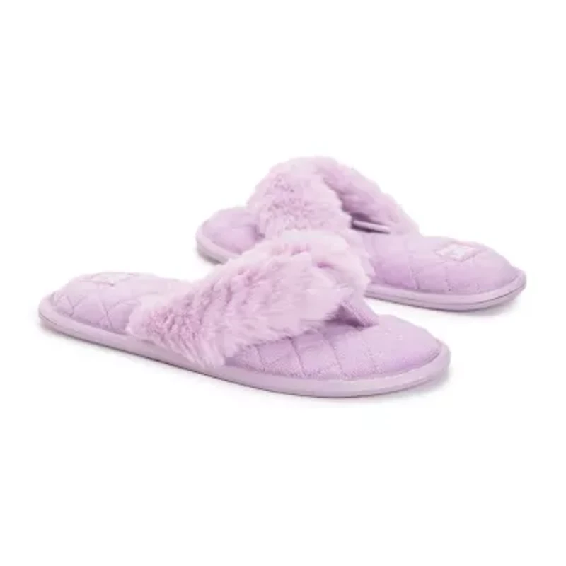 Muk Luks Womens Memory Foam Slip-On Slippers