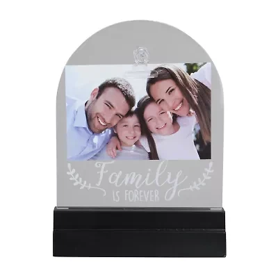 Northlight 4" X 6" Led Family Is Forever Frame With Photo Clip