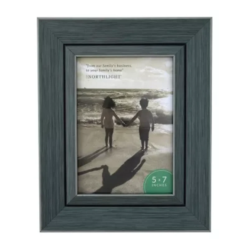 Northlight 5" X 7" Classical Gray & Black Rectangular Tabletop Frame