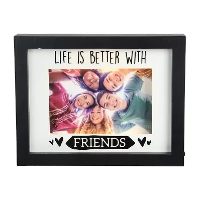 Northlight 4" X 6" Led "Life Is Better With Friends" Matted Lighted Digital Frame