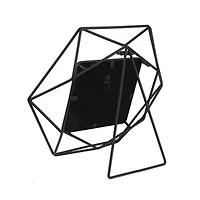 Northlight 4" X 4" Contemporary Black Hexagonal Tabletop Frame