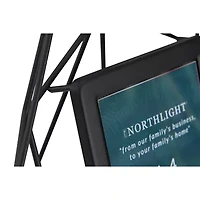 Northlight 4" X 4" Contemporary Black Hexagonal Tabletop Frame