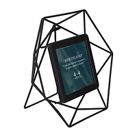 Northlight 4" X 4" Contemporary Black Hexagonal Tabletop Frame
