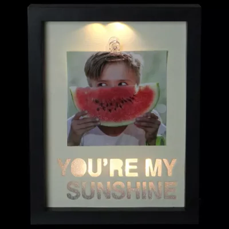 Northlight 4" X 4" Led "You'Re My Sunshine" Photo Clip
