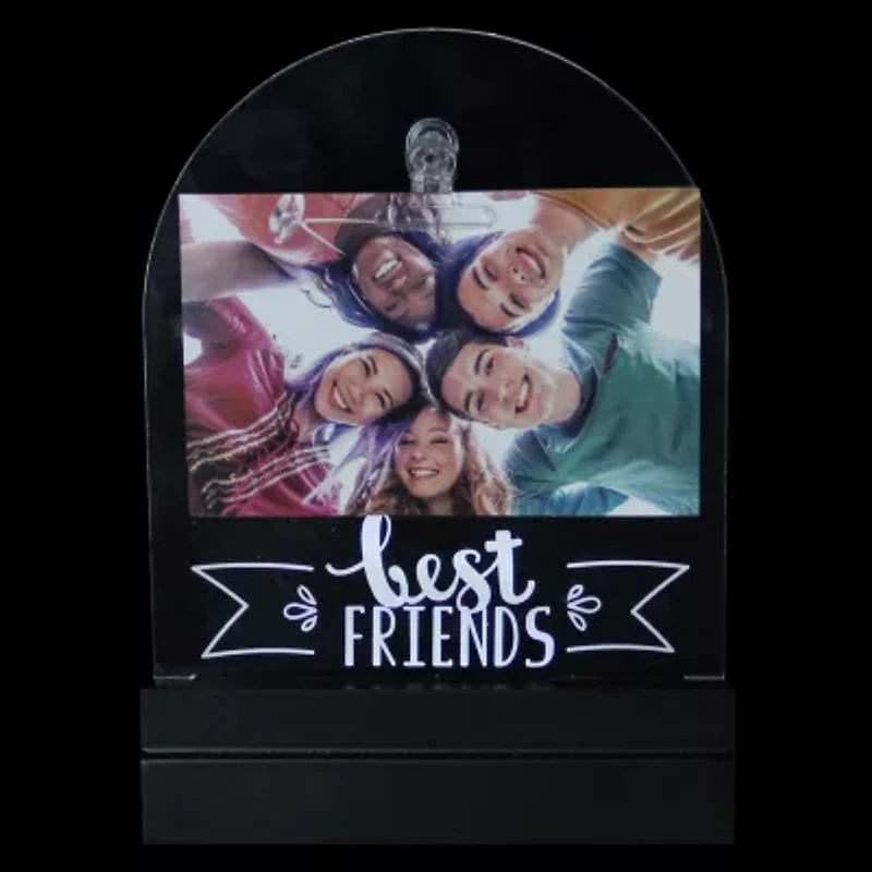 Northlight 4"X 6" Led Best Friends Frame Photo Clip