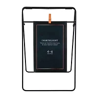 Northlight 4" X 6" Contemporary Black Clip On Hanging Photo Display