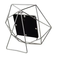 Northlight 4" X 4" Contemporary Silver Hexagonal Tabletop Frame