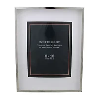 Northlight 8" X 10" Contemporary Silver & Clear Rectangular Tabletop Frame