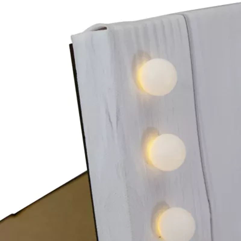 Northlight 4" X 6"Led My Heart Lives In Heaven Canvas Photo Clip