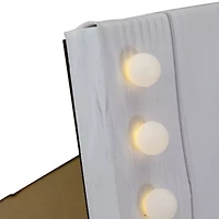 Northlight 4" X 6"Led My Heart Lives In Heaven Canvas Photo Clip