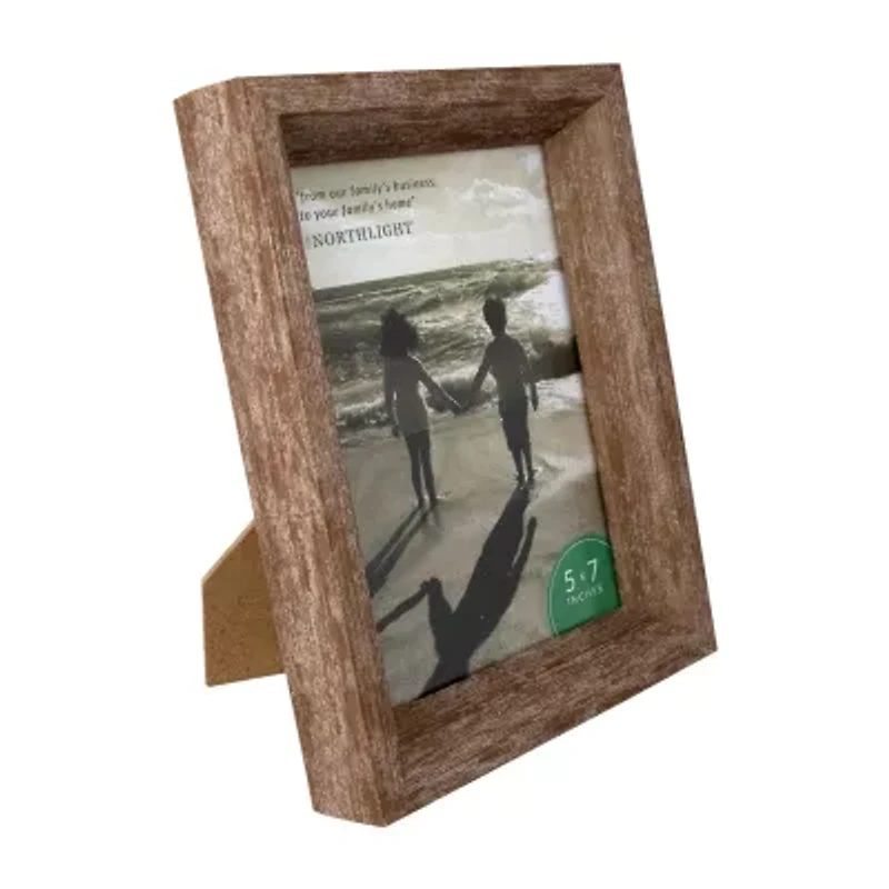 Northlight 5" X 7" Brown With Easel Back Tabletop Frame