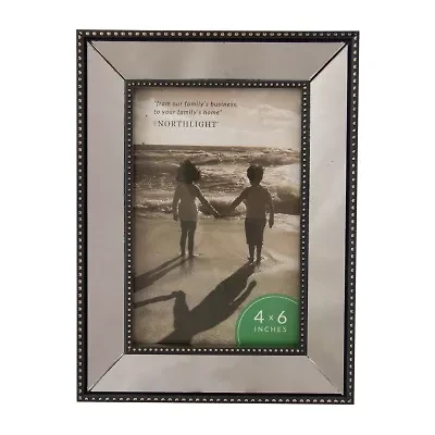 Northlight 6" X 4" Black Mirrored Tabletop Frame