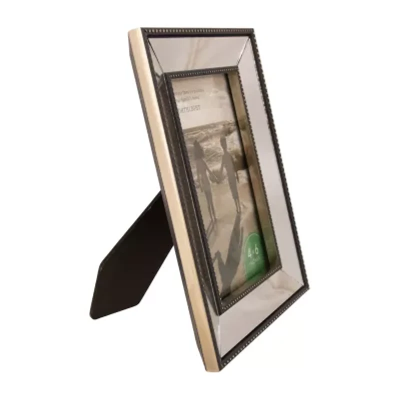 Northlight 6" X 4" Black Mirrored Tabletop Frame