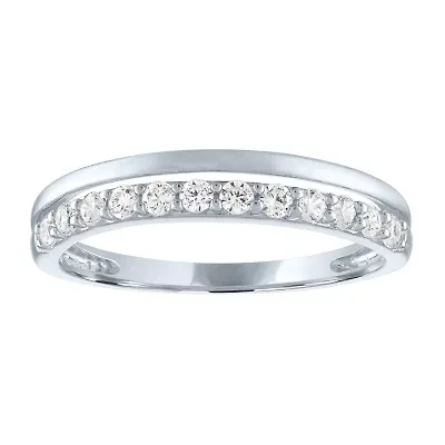 (G-H / Si2-I1) Womens 1/4 CT. T.W. Lab Grown White Diamond 10K Gold Wedding Band