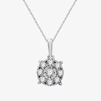 Womens 1/ CT. T.W. Lab Grown White Diamond Sterling Silver Round -pc. Jewelry Set