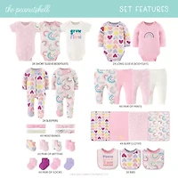 The Peanutshell 0-3m Pretty Sweet Baby Girls 30-pc. Baby Clothing Set