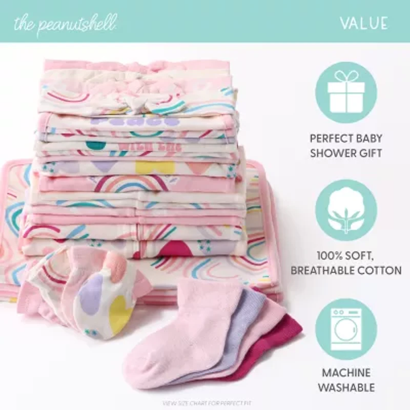 The Peanutshell 0-3m Pretty Sweet Baby Girls 30-pc. Baby Clothing Set