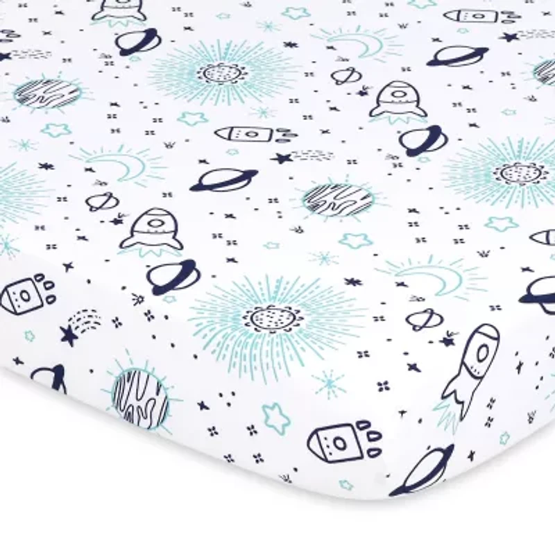 The Peanutshell Space 3-pc. Playard Sheet