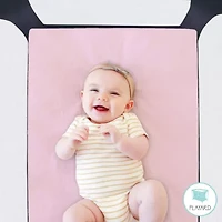 The Peanutshell Pink Roses 3-pc. Playard Sheet