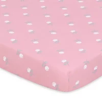 The Peanutshell Pink Roses 3-pc. Playard Sheet