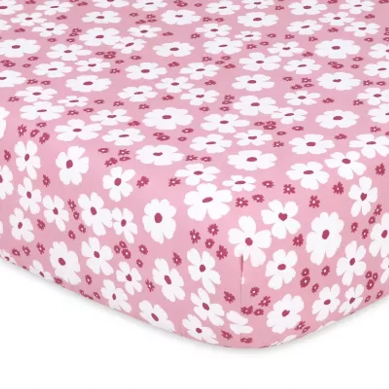 The Peanutshell Daisy 4-pc. Crib Sheet