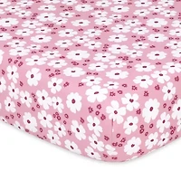 The Peanutshell Daisy 4-pc. Crib Sheet