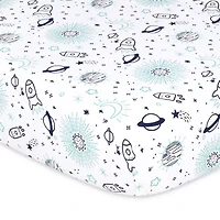 The Peanutshell Space 4-pc. Crib Sheet
