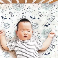 The Peanutshell Space 4-pc. Crib Sheet