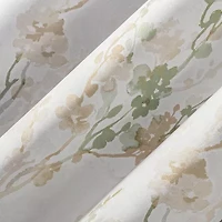Sun Zero Percy Lenia Print Grommet Top Energy Saving 100% Blackout Single Curtain Panel