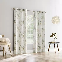Sun Zero Percy Lenia Print Grommet Top Energy Saving 100% Blackout Single Curtain Panel