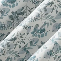 Sun Zero Percy Milford Print Grommet Top Energy Saving 100% Blackout Single Curtain Panel