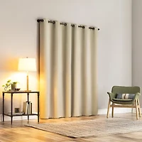 Sun Zero Percy Solid Grommet Top Energy Saving 100% Blackout Single Curtain Panel