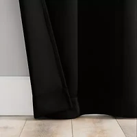 Sun Zero Percy Solid Grommet Top Energy Saving 100% Blackout Single Curtain Panel