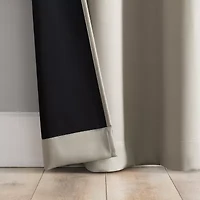 Sun Zero Percy Solid Grommet Top Energy Saving 100% Blackout Single Curtain Panel