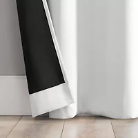 Sun Zero Percy Solid Grommet Top Energy Saving 100% Blackout Single Curtain Panel